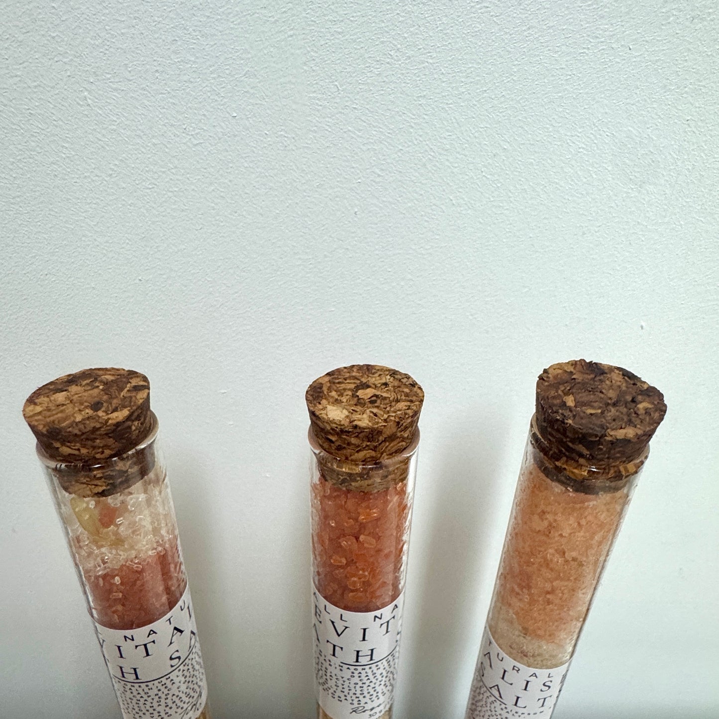 (NLB) REVITALISE BATH SALTS TEST TUBE COSMETIC FLAW x 2 AVAILABLE