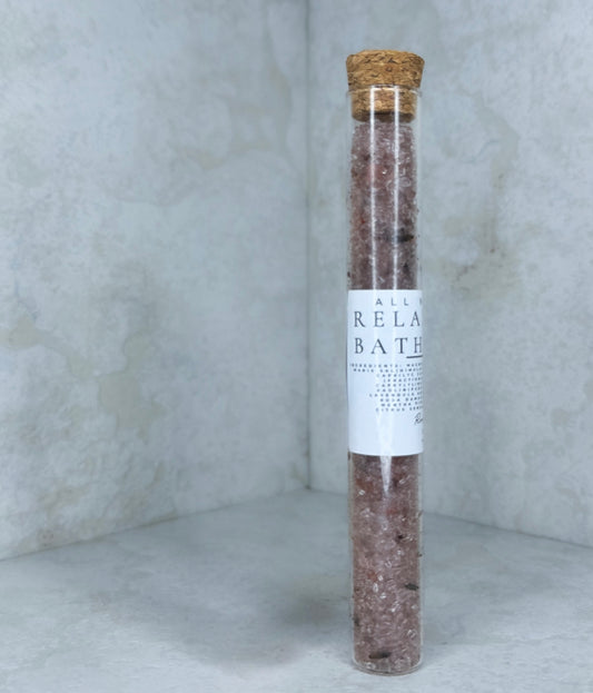 (NLB) RELAX-ZING BATH SALTS TEST TUBE COSMETIC FLAW x 2 AVAILABLE